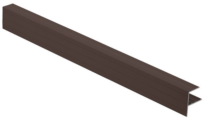Коричневый F-профиль Grinder для закрытия купить в Сочи