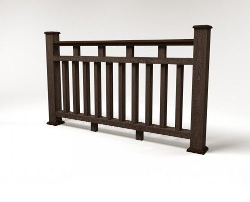 Ограждение из древесно-полимерного композита FG8 венге купить в Сочи