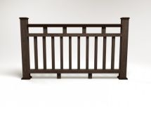 Ограждение из древесно-полимерного композита FG8 венге