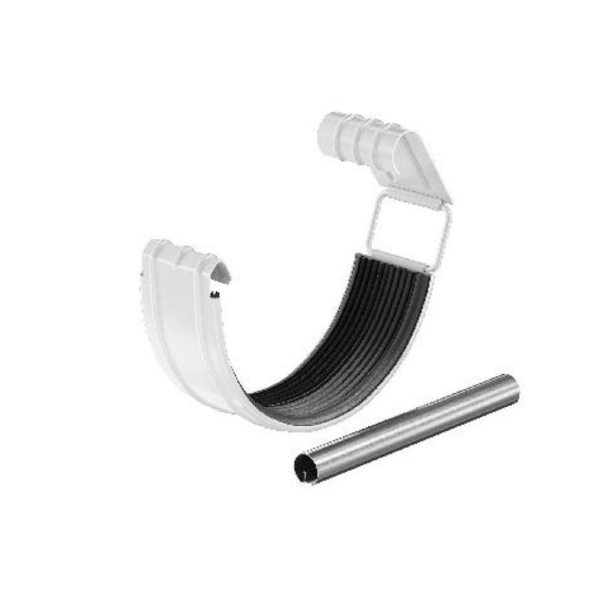 Соединитель желоба с резиновым уплотнителем Aquasystem RR 20, белый, 125/90 купить в Сочи