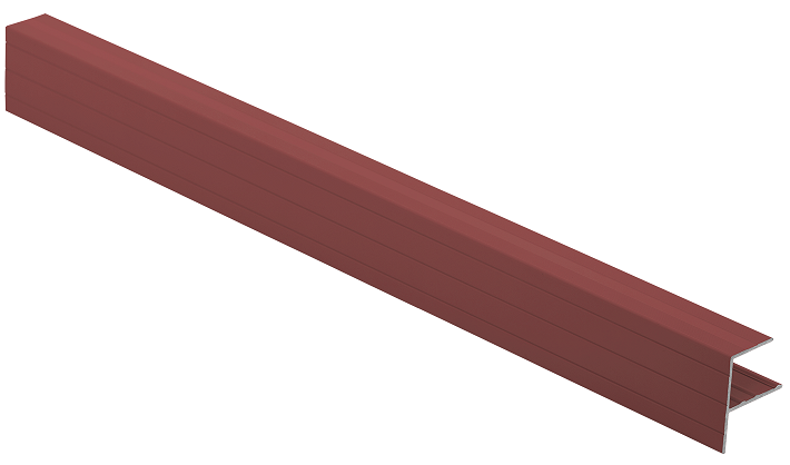 F-профиль Grinder закрывающий красного цвета купить в Сочи