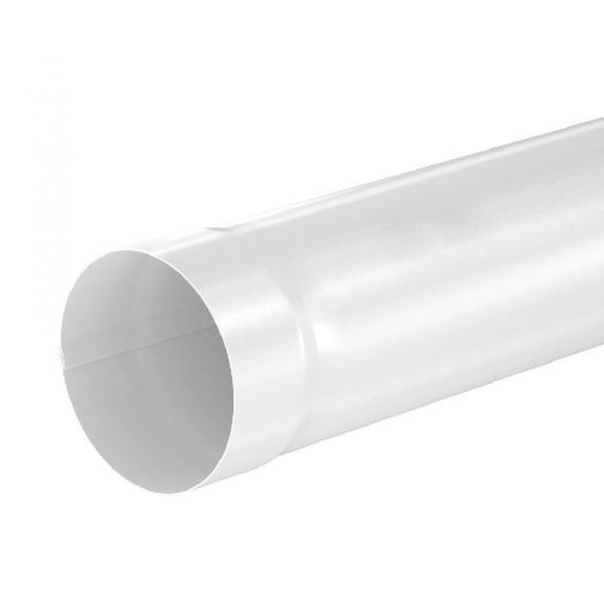 Водосточная труба Aquasystem RR 20, белая, 1.00 м, 125/90 купить в Сочи