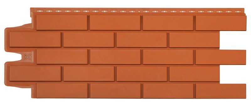 Фасадные панели Grand Line, Клинкерный кирпич Classic, Терракотовый купить в Сочи