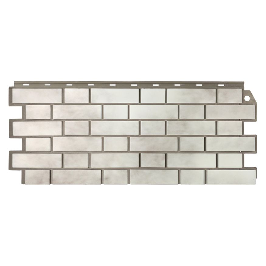 Фасадная панель FineBer, Кирпич облицовочный 3D, Бело-коричневый купить в Сочи