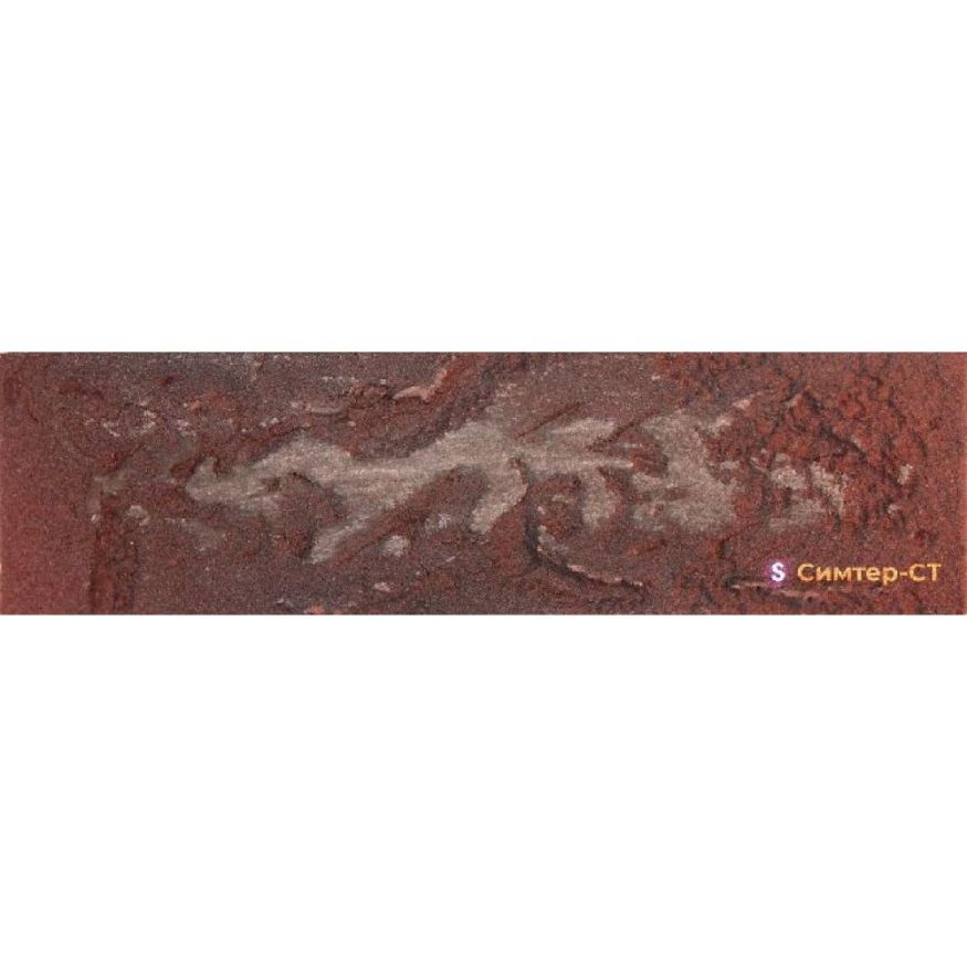 Гибкая клинкерная плитка Симтер СТ-ФН-14 Античный кирпич с патиной (фактурный градиентный) купить в Сочи