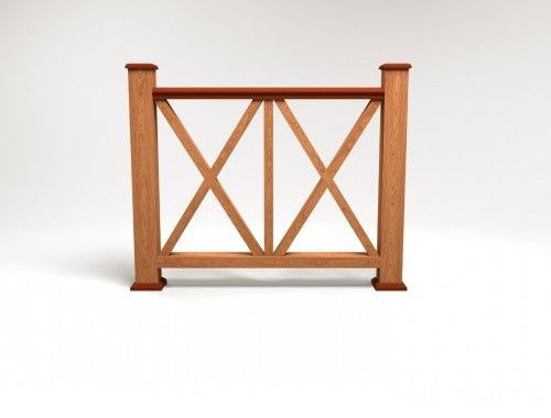 Ограждение из ДПК FG7 терракотового цвета купить в Сочи