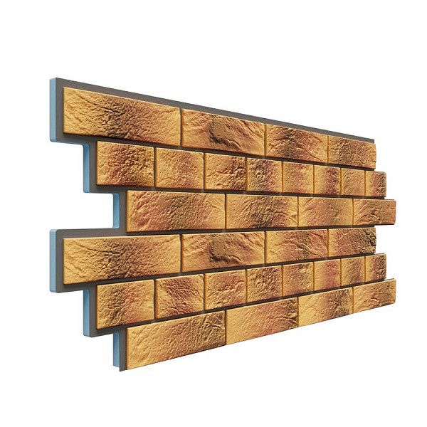 Фасадная термопанель Доломит Венецианский кирпич 20мм, Нарва купить в Сочи