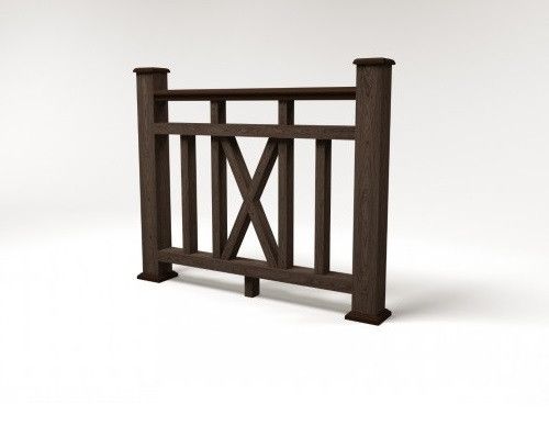 Ограждение из ДПК FG6 в цвете венге купить в Сочи