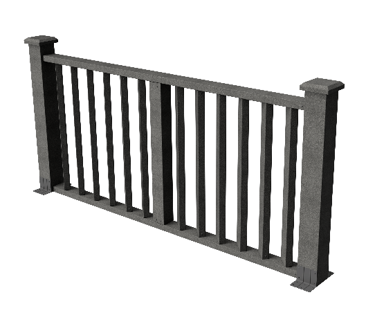 Декоративное ограждение ДПК GRINDERDECO Бруклин серый базальт купить в Сочи