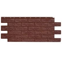 Фасадная панель T-Сайдинг, Лондон Брик Эко, Браун
