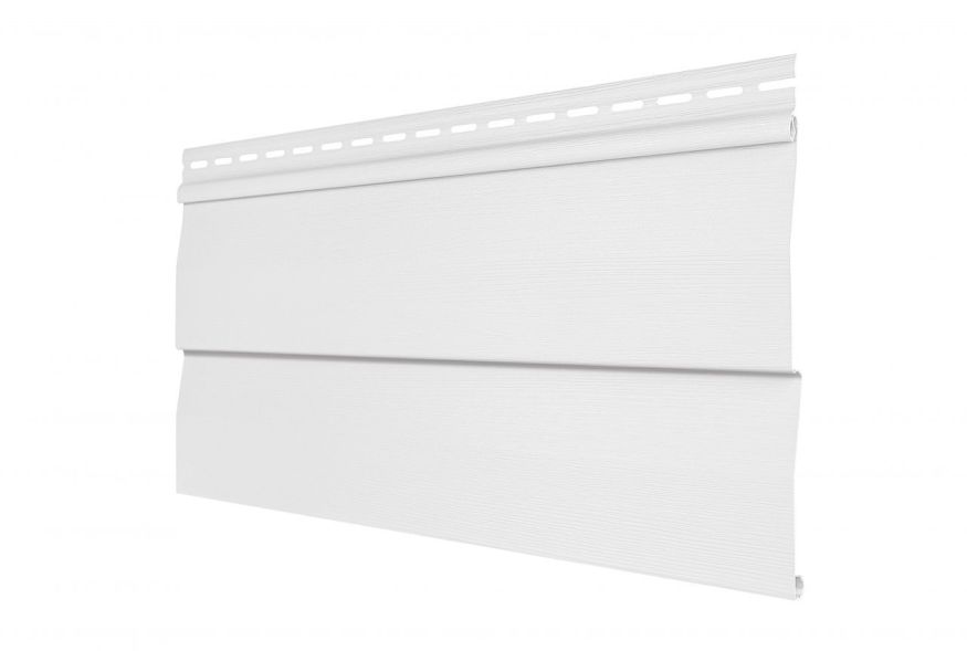 Виниловый сайдинг Tecos Корабельный брус, Белый купить в Сочи