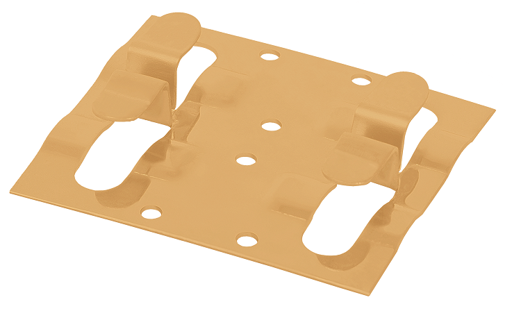 Кляймер рядный для установки наличника бежевого цвета купить в Сочи