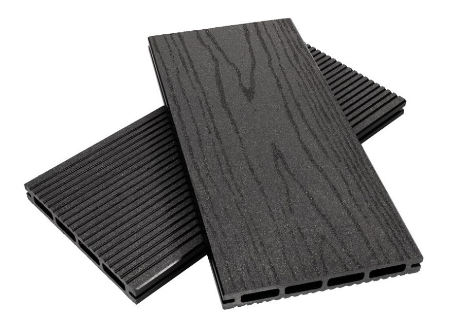 Террасная доска из ДПК NanoWood ECO New в цвете Антрацит купить в Сочи