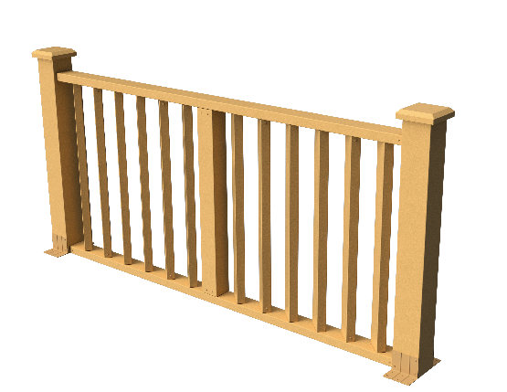 Декоративное ограждение ДПК GRINDERDECO Бруклин цвет песчаник. купить в Сочи