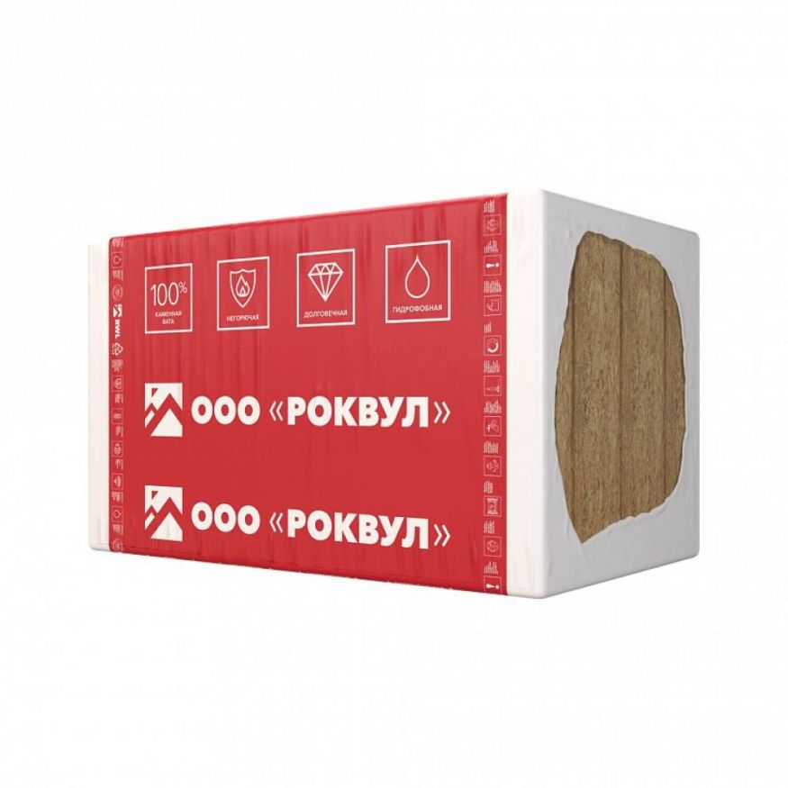 Утеплитель Rockwool ВЕНТИ БАТТС Д Оптима 150х600х1000/4шт/2.4м2/0.36м3 (16упак/палл) Rockwool купить в Сочи