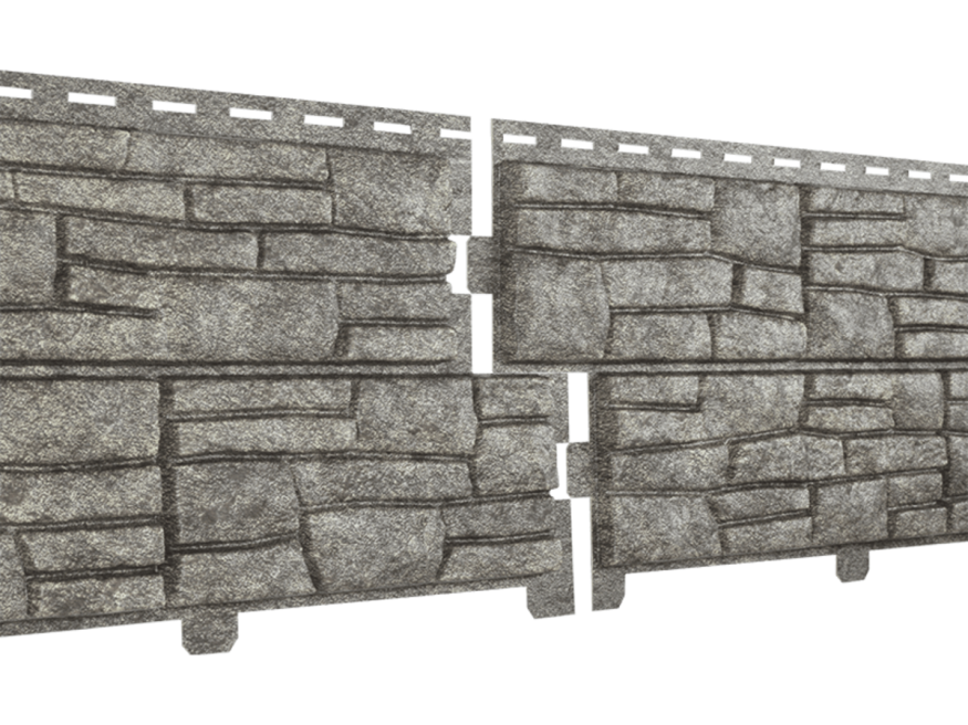 Фасадная панель Ю-пласт Стоун Хаус Сланец, Бежевый купить в Сочи