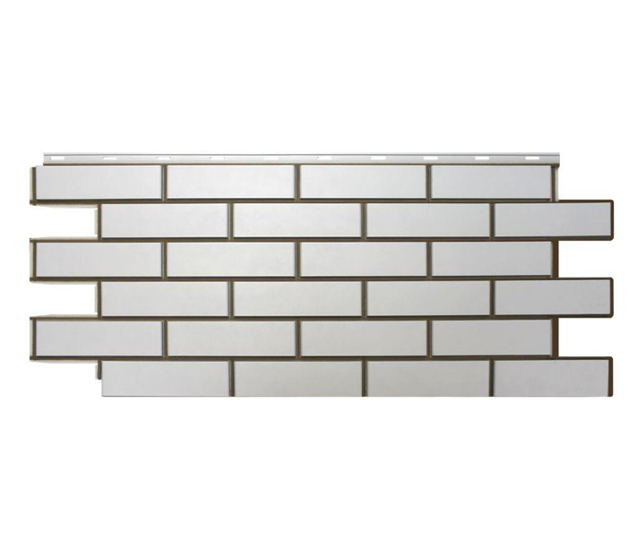 Фасадная панель Nordside, Белый Гладкий Кирпич купить в Сочи