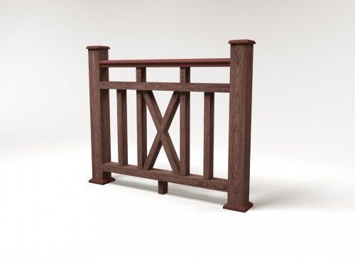 Ограждение из ДПК FG6 коричневое купить в Сочи