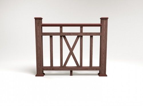 Ограждение из ДПК FG6 коричневое купить в Сочи