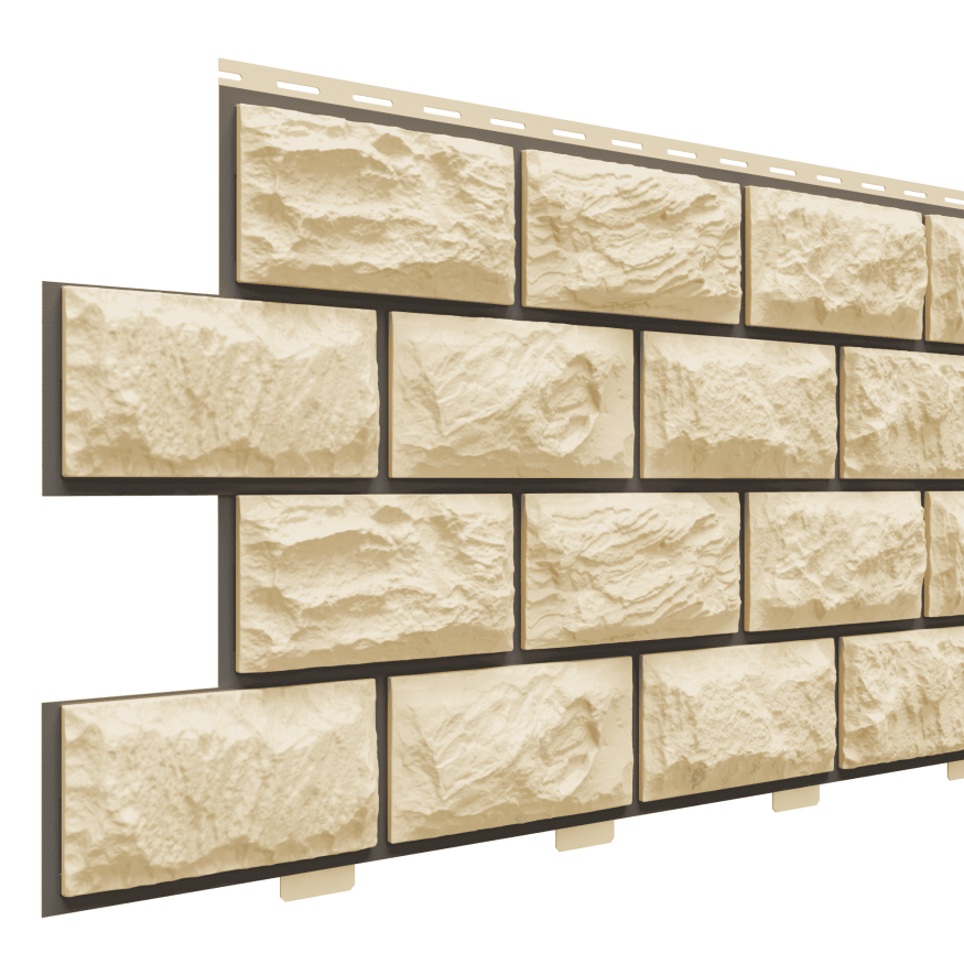 Фасадные панели Доломит, Альпийская горка, цвет Шампань купить в Сочи