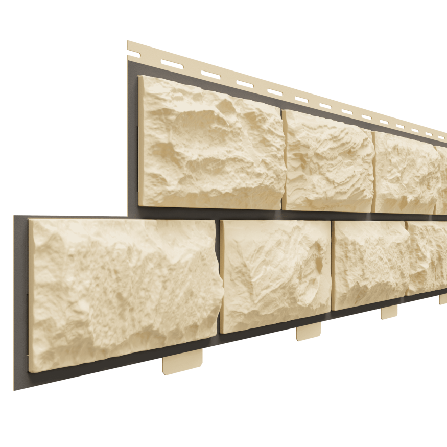 Фасадные панели Доломит, Альпийская горка, цвет Шампань купить в Сочи