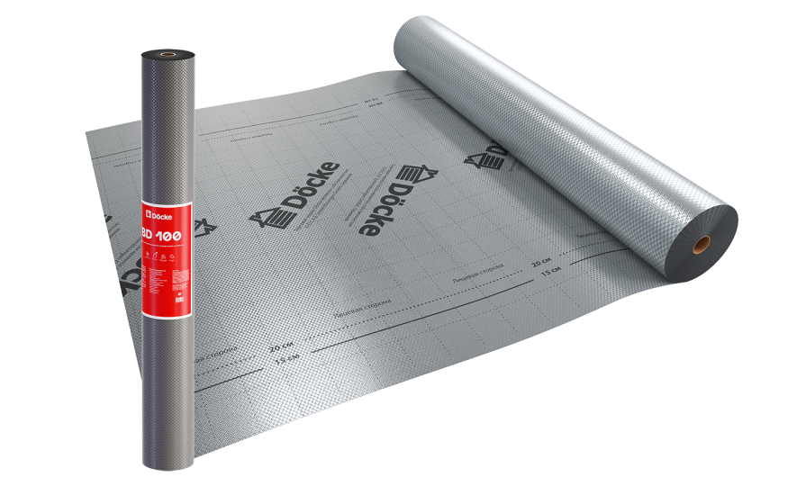 Пароизоляционная пленка BD 100 повышенной прочности Docke купить в Сочи