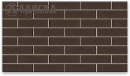 Фасадные термопанели Аляска серия Классика 33. Amsterdam brown купить в Сочи