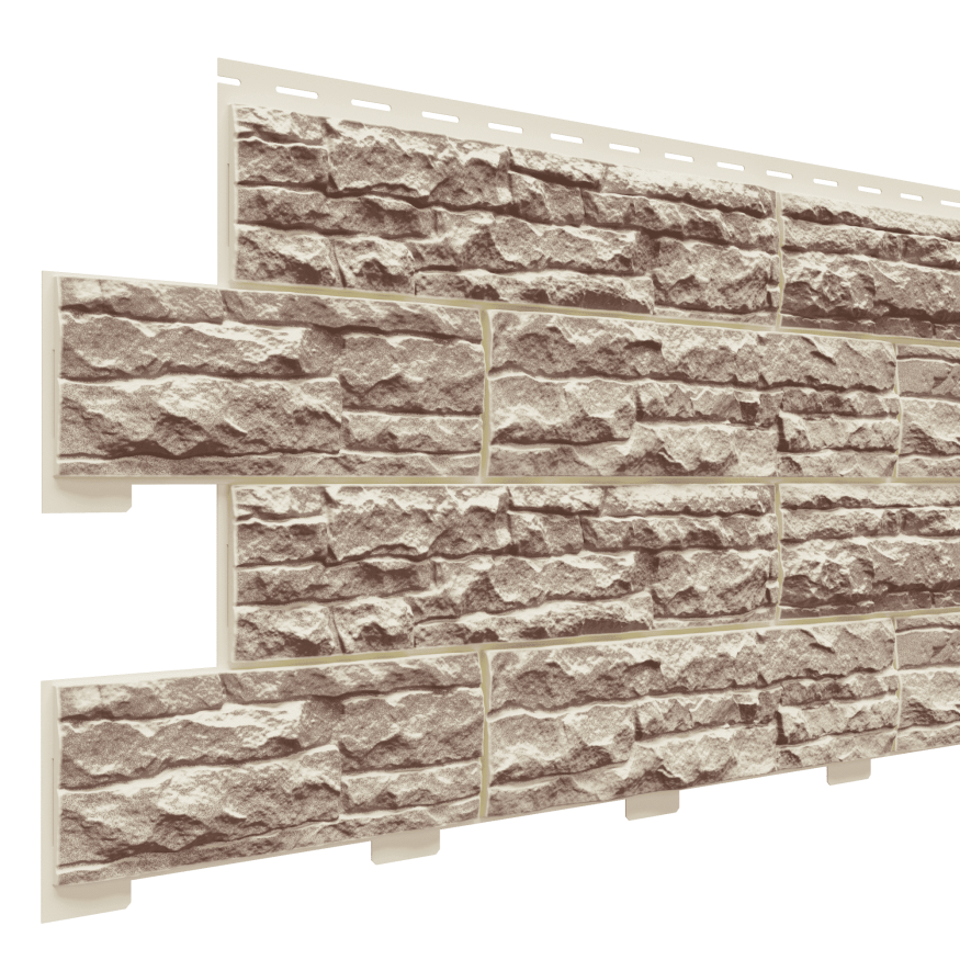 Фасадная панель Доломит, Скалистый риф Люкс, Коралл купить в Сочи