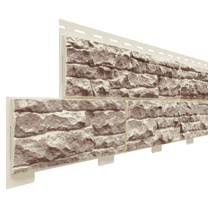 Фасадная панель Доломит, Скалистый риф Люкс, Коралл купить в Сочи