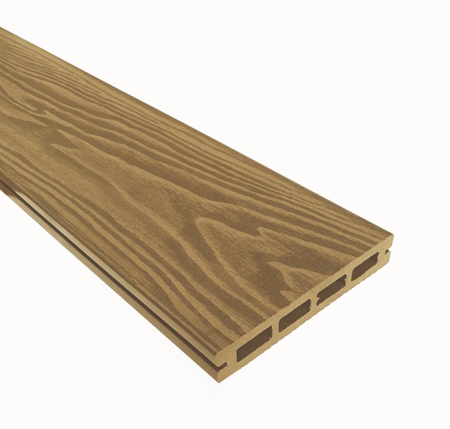 Террасная доска ДПК Terrapol Смарт 3D (пустотелая с пазом) Дуб Севилья купить в Сочи