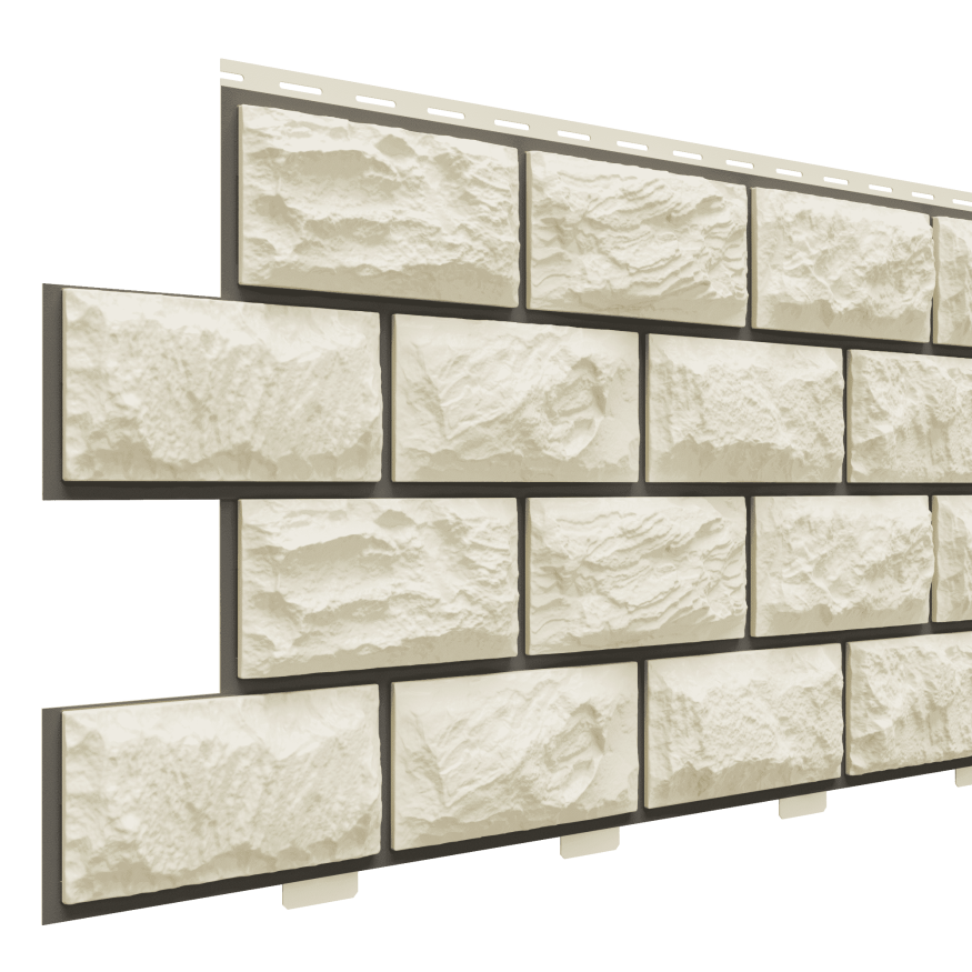 Фасадные панели Доломит, Альпийская горка, Слоновая кость купить в Сочи