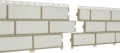 Фасадные панели Ю-Пласт, Стоун Хаус Кирпич, Белый с декорированным швом купить в Сочи