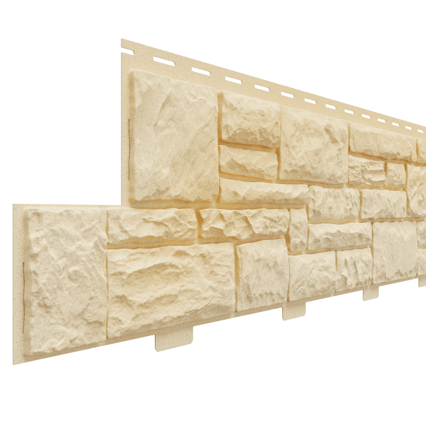 Фасадная панель Доломит, Крымский берег, Песочный купить в Сочи