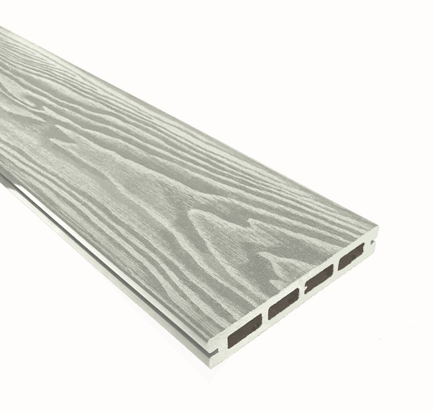 Террасная доска ДПК Terrapol Смарт 3D (пустотелая с пазом) Дуб беленый купить в Сочи