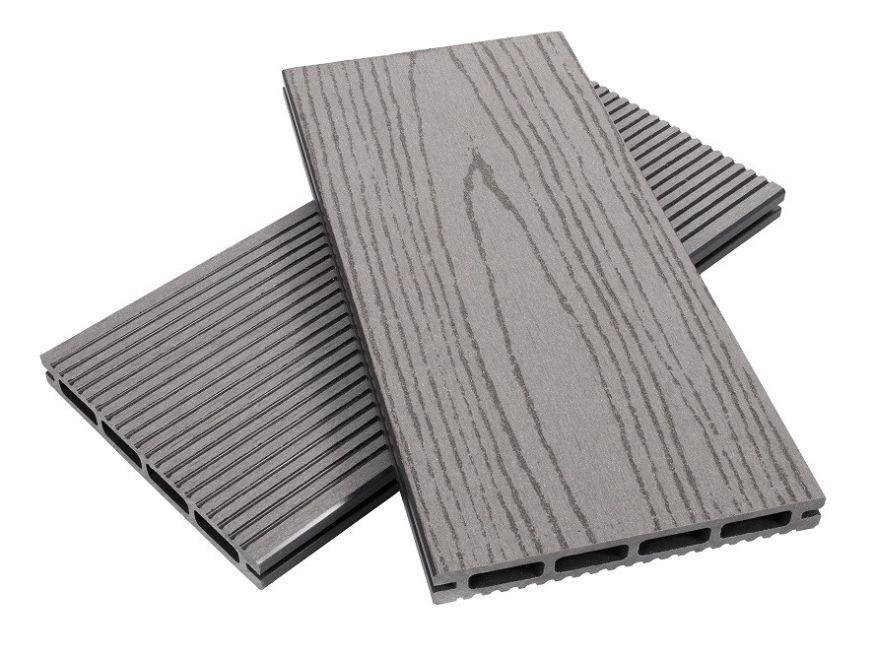 Террасная доска ДПК NanoWood ECO New Цвет Серый купить в Сочи