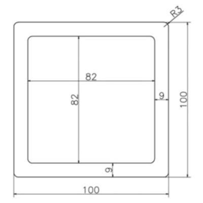Опорный столб Polivan DENPASAR, серый, без текстуры купить в Сочи