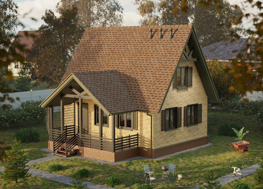 Ламинированная черепица Docke, DRAGON EUROPA, СВЕТЛО-КОРИЧНЕВЫЙ купить в Сочи