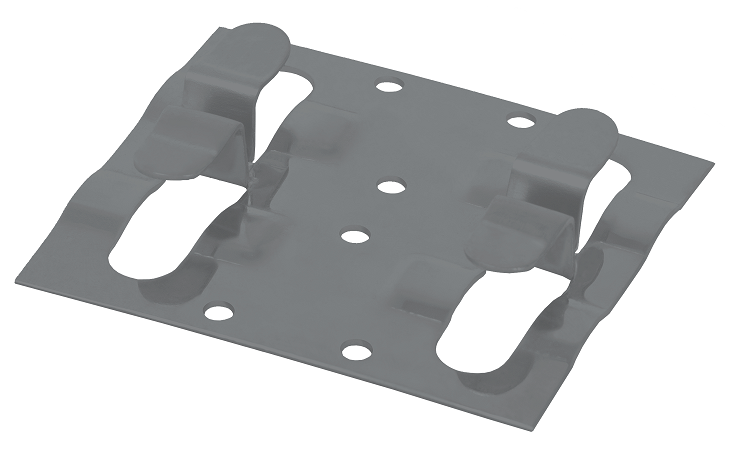 Кляймер рядный Grinder для установки наличника серого цвета. купить в Сочи