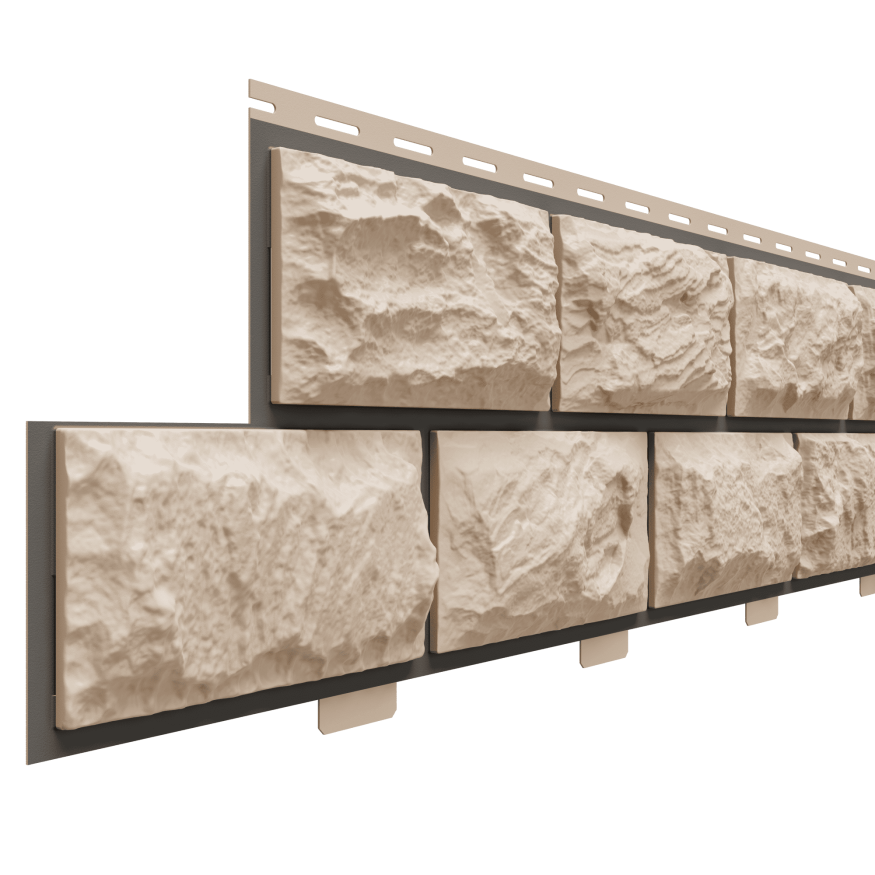 Фасадные панели Доломит, Альпийская горка, Цвет Орех купить в Сочи