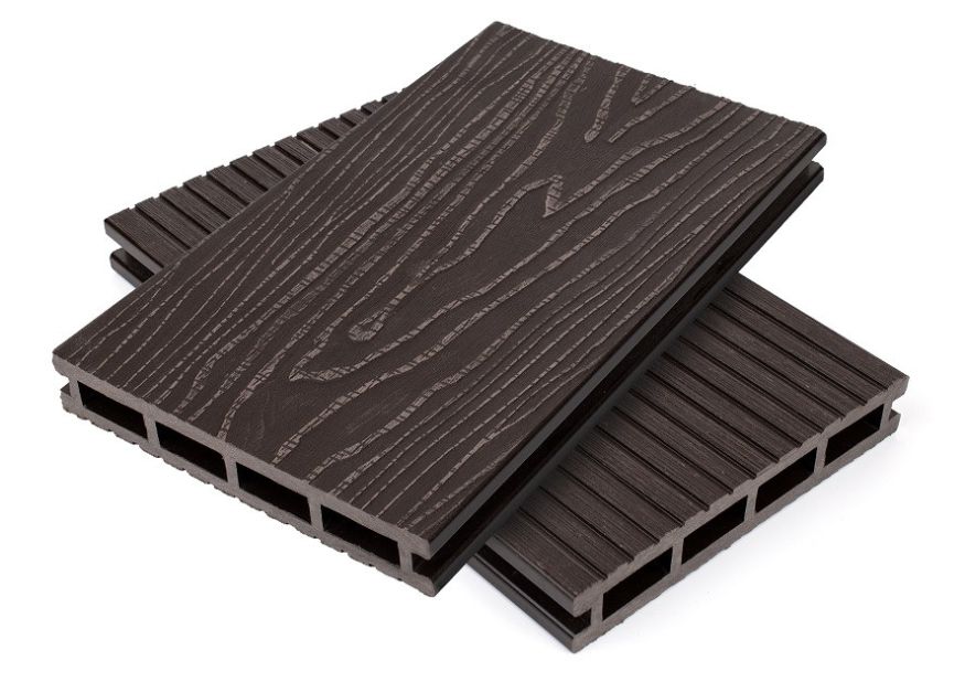 Террасная доска пустотелая ДПК NanoWood Nature 3D Венге купить в Сочи