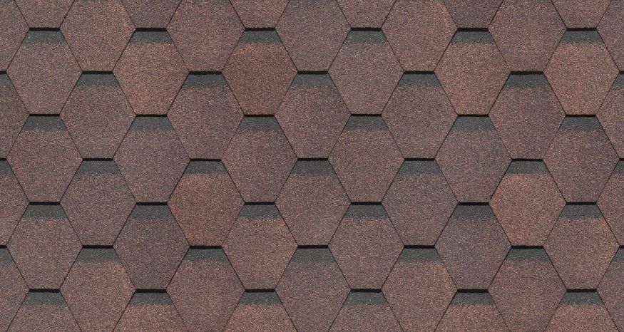 Гибкая черепица Docke Standard, Сота, Коричневый купить в Сочи