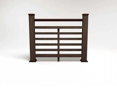 Ограждение из ДПК FG4 в цвете венге купить в Сочи