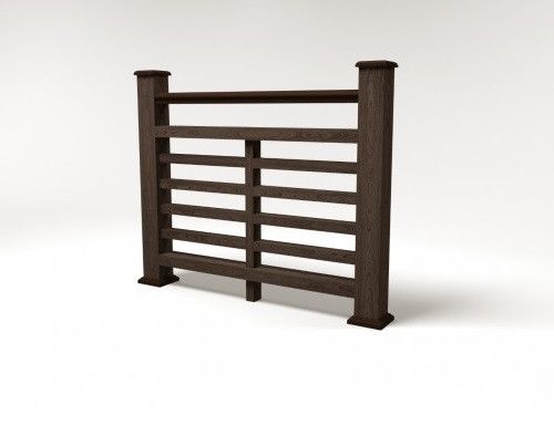 Ограждение из ДПК FG4 в цвете венге купить в Сочи