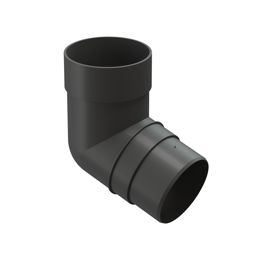 Колено 72˚ для водосточной трубы Docke Premium, цвет Графит купить в Сочи