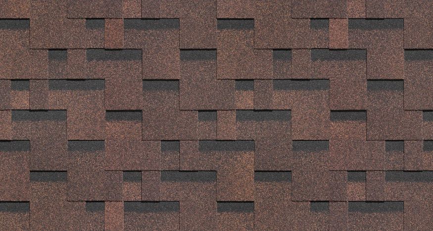 Гибкая черепица Docke Standard, Тетрис, Коричневый купить в Сочи