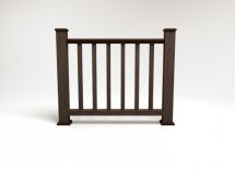 Ограждение из древесно-полимерного композита FG5 цвет венге