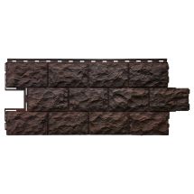 Фасадная панель FineBer Доломит, Тёмно-коричневый