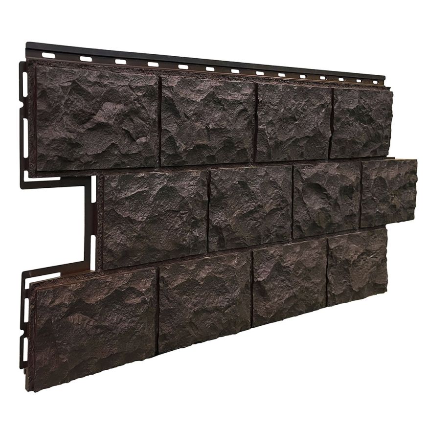 Фасадная панель FineBer Доломит, Тёмно-коричневый купить в Сочи