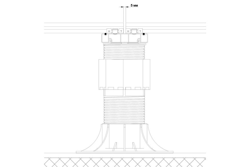 Лага Алюминий Holzhof HILST JOIST стыковочная SLIM MAX купить в Сочи