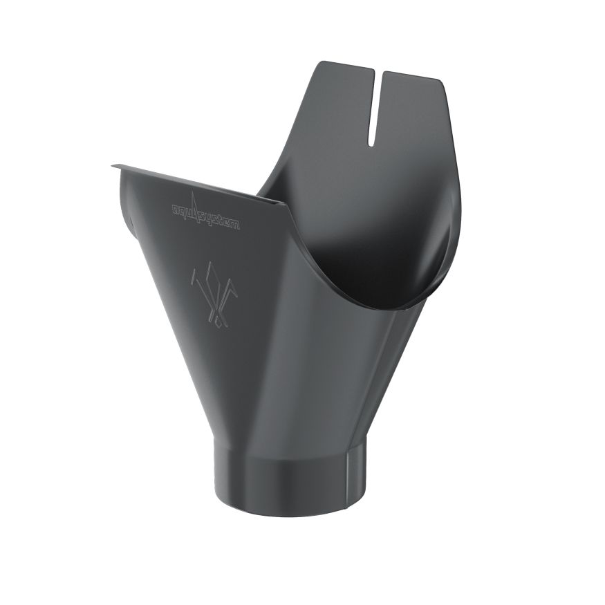 Воронка желоба Aquasystem, PU MATT, RAL 7024 Тёмно-серый 150/100 купить в Сочи